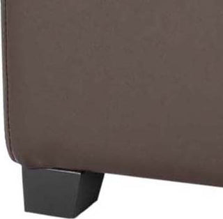 Safavieh Harrison Single Tray Ottoman Brown and Black Furniture 