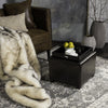 Safavieh Harrison Single Tray Ottoman Brown and Black Furniture 