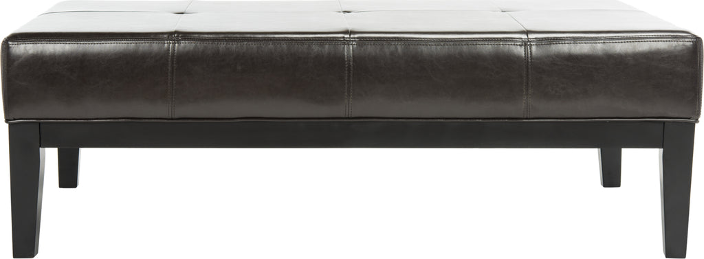 Safavieh Fulton Rect Cocktail Ottoman Brown and Black Furniture main image