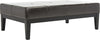 Safavieh Fulton Rect Cocktail Ottoman Brown and Black Furniture 
