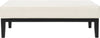 Safavieh Fulton Rect Cocktail Ottoman Flat Cream and Black Furniture 