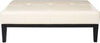 Safavieh Fulton Rect Cocktail Ottoman Flat Cream and Black Furniture main image