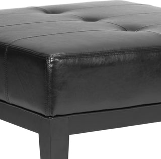 Safavieh Fulton Sq Cocktail Ottoman Small Black and Furniture 