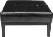 Safavieh Fulton Sq Cocktail Ottoman Small Black main image