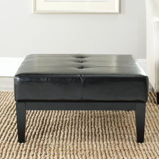 Safavieh Fulton Sq Cocktail Ottoman Small Black and Furniture 