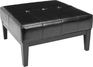 Safavieh Fulton Sq Cocktail Ottoman Small Black and Furniture 