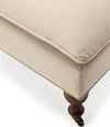 Safavieh Hampton Pillowtop Bench Taupe and Cherry Mahogany Furniture 