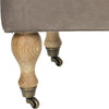 Safavieh Hampton Pillowtop Bench Mushroom Taupe and Pickled Oak Furniture 