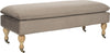 Safavieh Hampton Pillowtop Bench Mushroom Taupe and Pickled Oak Furniture 