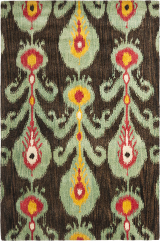 Safavieh Ikat Ikt219 Charcoal/Blue Area Rug main image