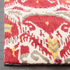 Safavieh Ikat Ikt226 Ivory/Red Area Rug Detail