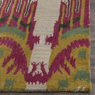 Safavieh Ikat Ikt464 Beige/Yellow Area Rug Detail