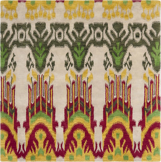 Safavieh Ikat Ikt464 Beige/Yellow Area Rug Square