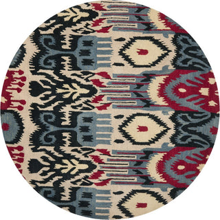 Safavieh Ikat Ikt466 Beige/Blue Area Rug Round