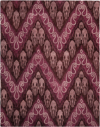 Safavieh Ikat Ikt473 Dark Brown/Purple Area Rug Main