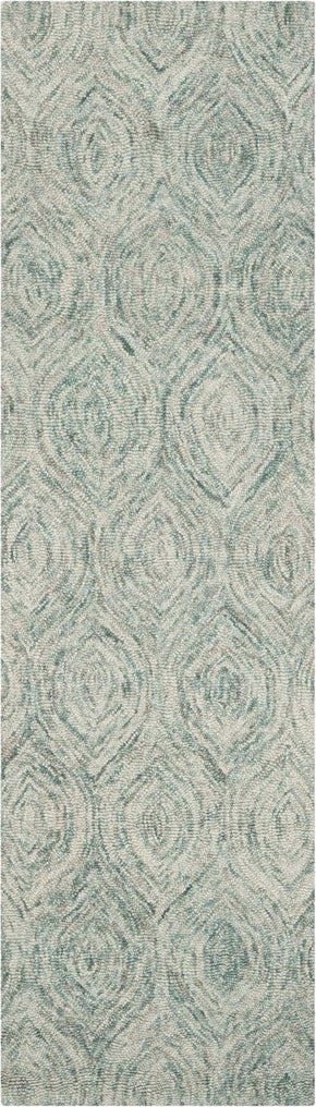 Safavieh Ikat Ikt631 Ivory/Sea Blue Area Rug Runner