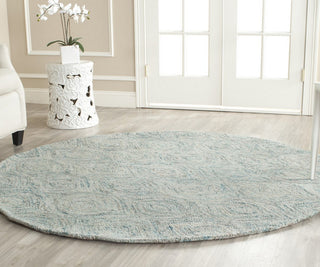 Safavieh Ikat Ikt631 Ivory/Sea Blue Area Rug Room Scene