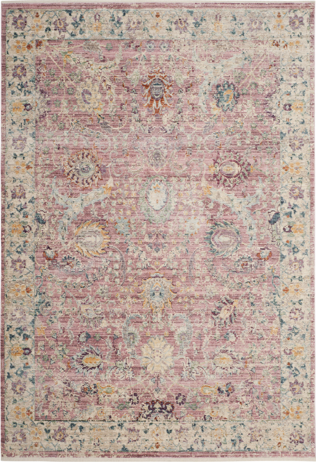 Safavieh Illusion, Rose / Cream, 4' x 4' Square, Area Rug