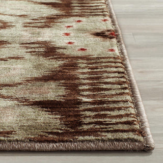 Safavieh Infinity INF553F Green/Brown Area Rug 