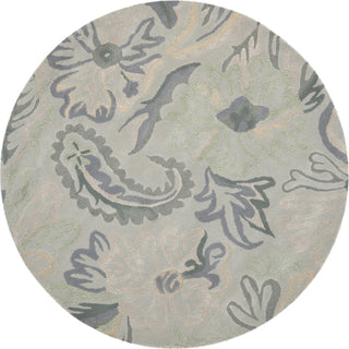 Safavieh Jardin Jar463 Grey/Dark Grey Area Rug Round