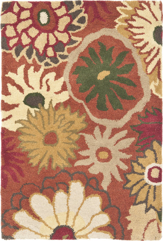 Safavieh Jardin Jar812 Orange/Multi Area Rug 