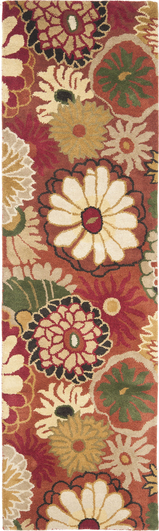 Safavieh Jardin Jar812 Orange/Multi Area Rug Runner