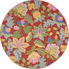 Safavieh Jardin Jar951 Red/Multi Area Rug Round