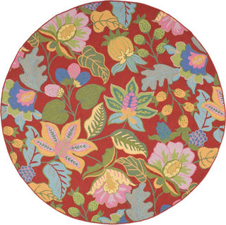 Safavieh Jardin Jar951 Red/Multi Area Rug Round