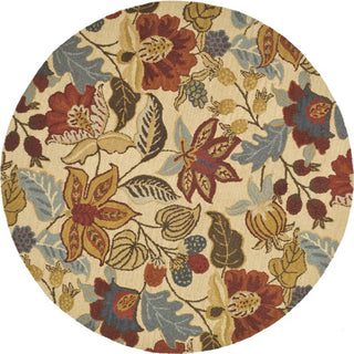 Safavieh Jardin Jar952 Beige/Multi Area Rug Round