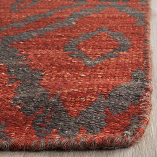 Safavieh Kilim KLM215 Rust/Grey Area Rug Detail