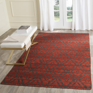 Safavieh Kilim KLM215 Rust/Grey Area Rug Room Scene