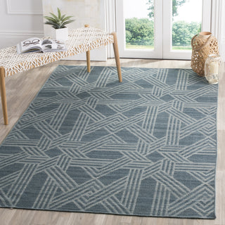 Safavieh Kilim KLM251 Blue/Light Blue Area Rug Room Scene