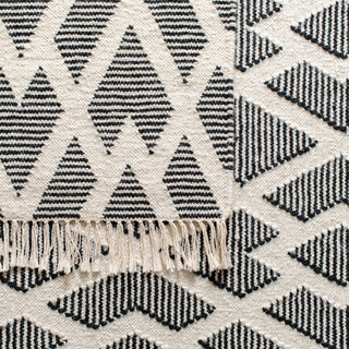 Safavieh Kilim KLM520 Black/Cream Area Rug Backing