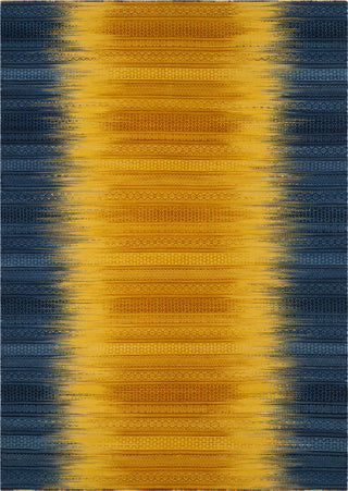 Safavieh Kilim KLM821 Dark Blue/Yellow Area Rug 5' X 8'