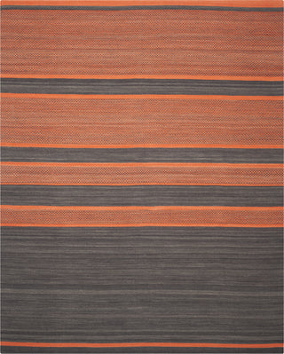 Safavieh Kilim KLM952 Dark Grey/Orange Area Rug 8' X 10'