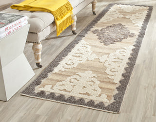 Safavieh Kenya KNY312 Brown/Charcoal Area Rug Room Scene Feature