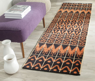 Safavieh Kenya KNY609 Orange/Black Area Rug Room Scene