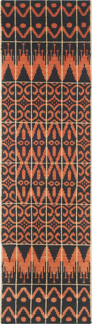 Safavieh Kenya KNY609 Orange/Black Area Rug 2' 3'' X 8'