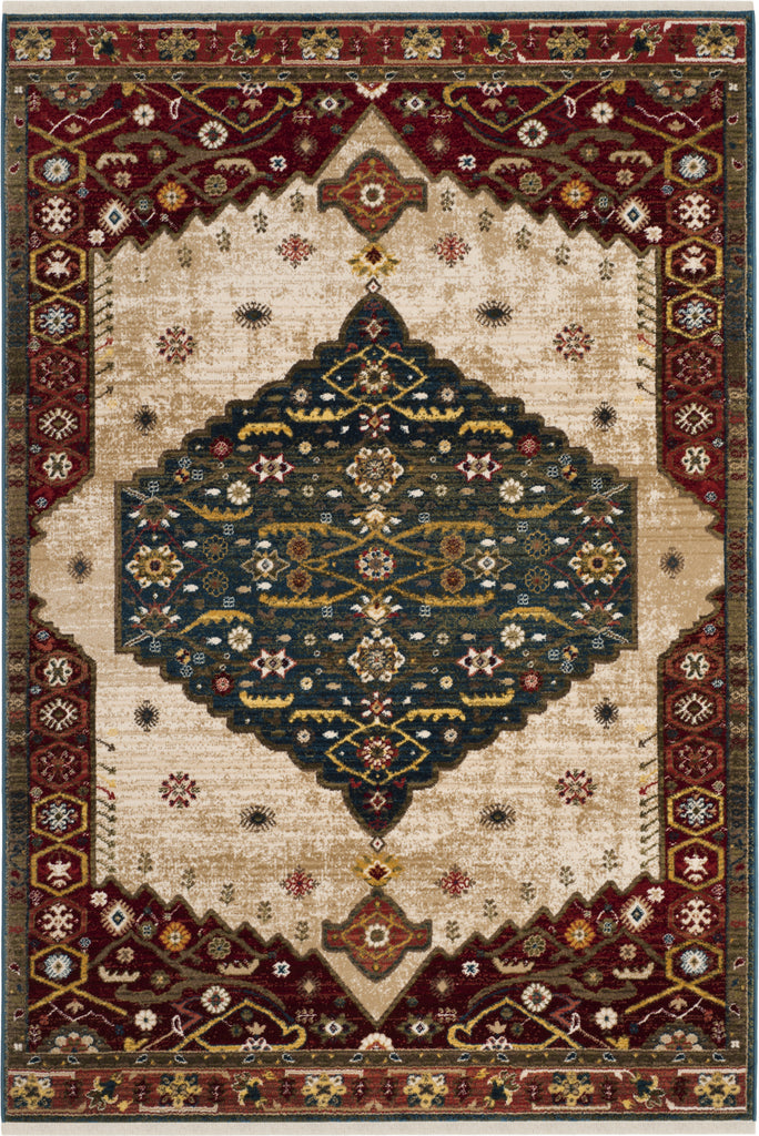 Safavieh Kashan KSN300A Blue/Red Area Rug main image