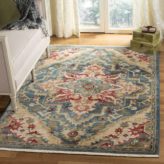 Safavieh Kashan KSN304B Blue/Beige Area Rug  Feature