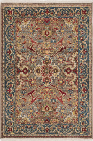 Safavieh Kashan KSN307E Taupe/Blue Area Rug 3' Image