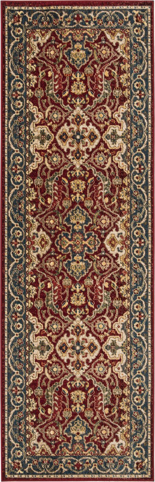 Safavieh Kashan KSN307Q Red/Blue Area Rug Runner Image