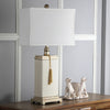Safavieh Amiliana Cream Glazed 32-Inch H Tassel Lamp  Feature