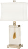 Safavieh Amiliana Cream Glazed 32-Inch H Tassel Lamp 