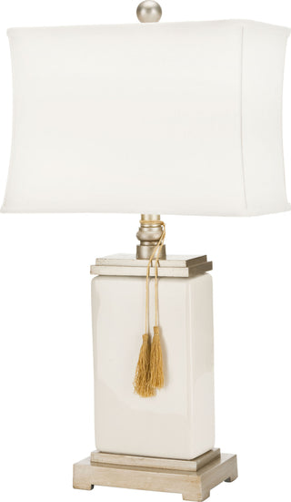 Safavieh Amiliana Cream Glazed 32-Inch H Tassel Lamp Main