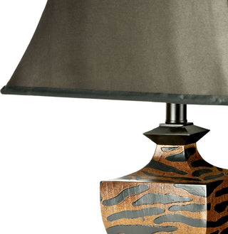 Safavieh Sahara 3125-Inch H Safari Lamp Brown/Black Mirror 