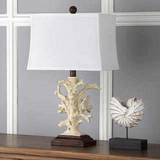 Safavieh Key 22-Inch H West Coral Lamp Cream  Feature