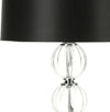 Safavieh Amanda 31-Inch H Black Crystal Glass Globe Lamp Clear 