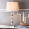 Safavieh Amanda 31-Inch H White Crystal Glass Globe Lamp Clear main image