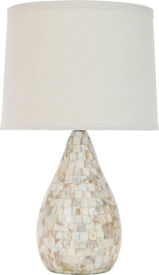 Safavieh Lauralie 205-Inch H Ivory Capiz Shell Lamp Mirror 